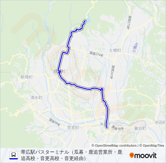 51 バスの路線図