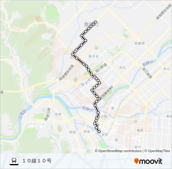 ３４番 バスの路線図