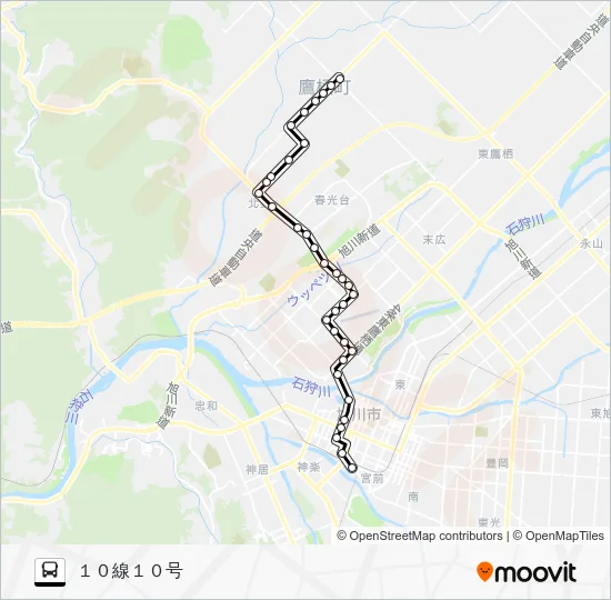 ３４番 Bus Line Map
