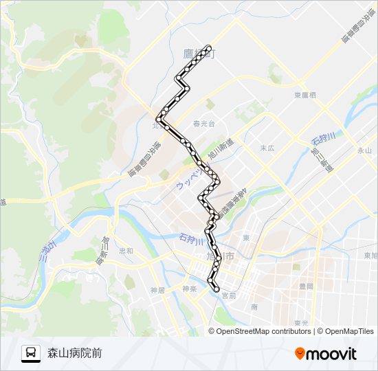 ３４番 バスの路線図