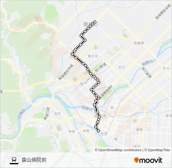 ３４番 Bus Line Map