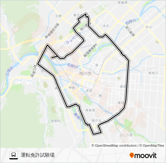 ９２２番 バスの路線図
