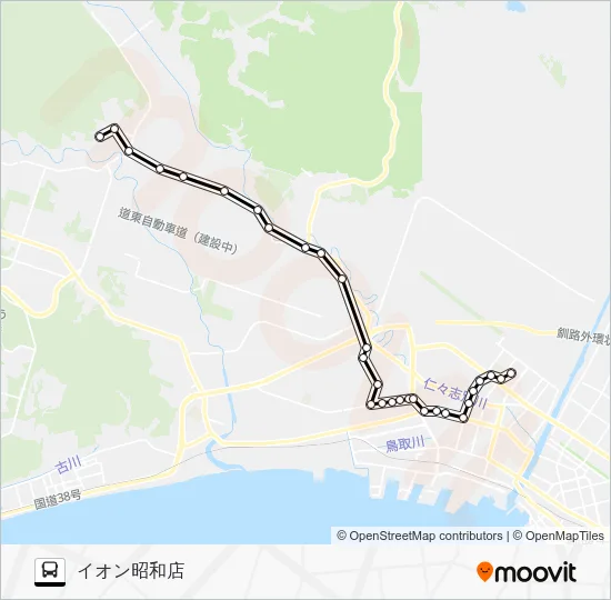 イオンリフレ線 Bus Line Map