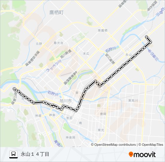 ６３番 バスの路線図