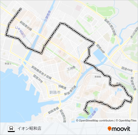 イオン線 バスの路線図