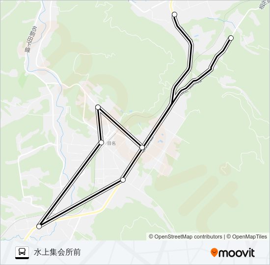 １号路線 バスの路線図