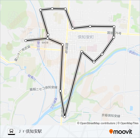 東西ルート Bus Line Map