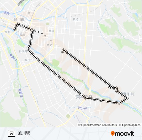 ６７番 バスの路線図