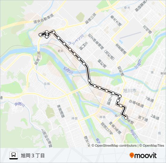 森山病院 bus Line Map