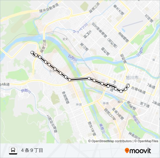 ６６２番 Bus Line Map