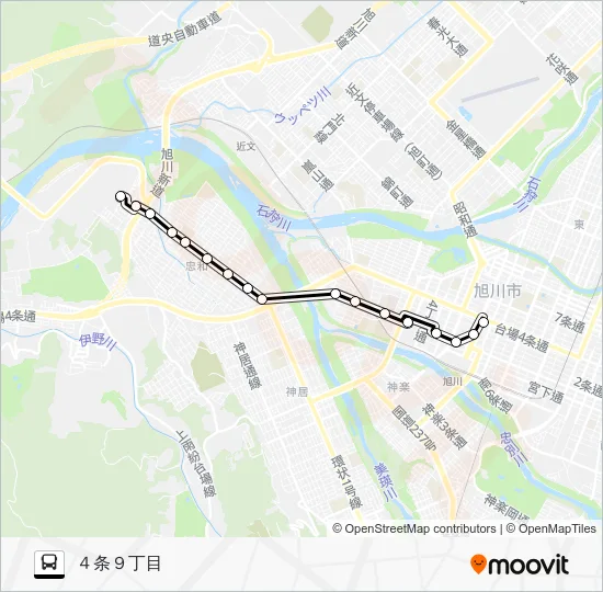 ６６２番 バスの路線図