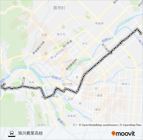 ６６９番 バスの路線図