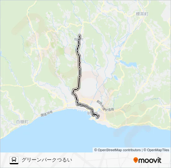 Tsurui Line Bus Line Map