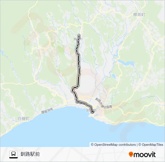 Tsurui Line Bus Line Map