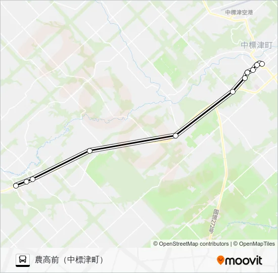 Nakashibetsu Nebeketsu Line [via Water Treatment Plant] Bus Line Map
