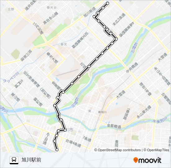 旭川 駅 から 末広 バス