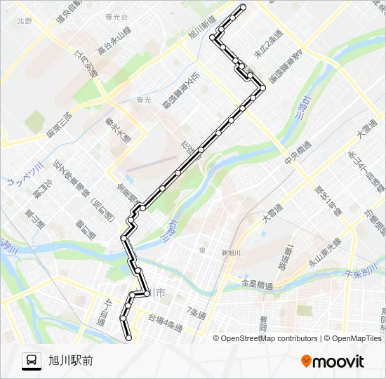 １５番 Bus Line Map