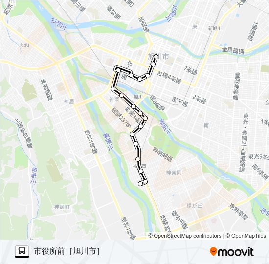 ４４番 バスの路線図