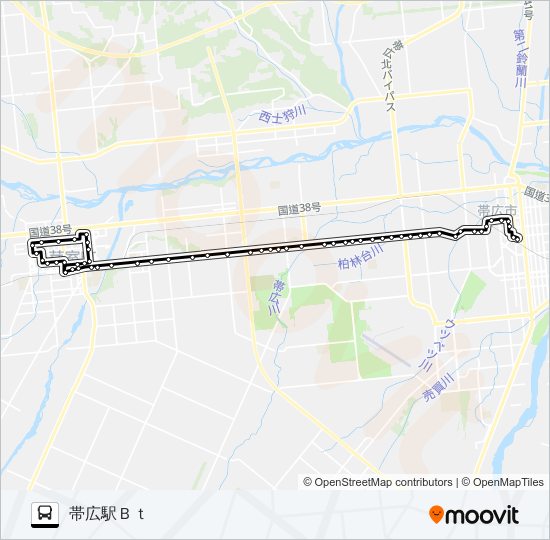 芽室線 Bus Line Map