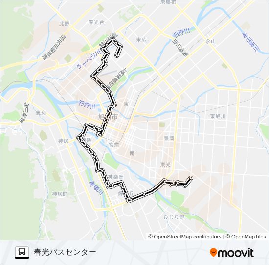 緑が丘 バスの路線図