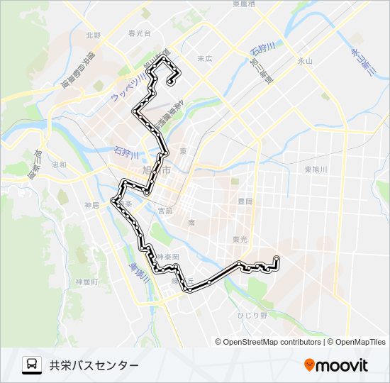 緑が丘 バスの路線図