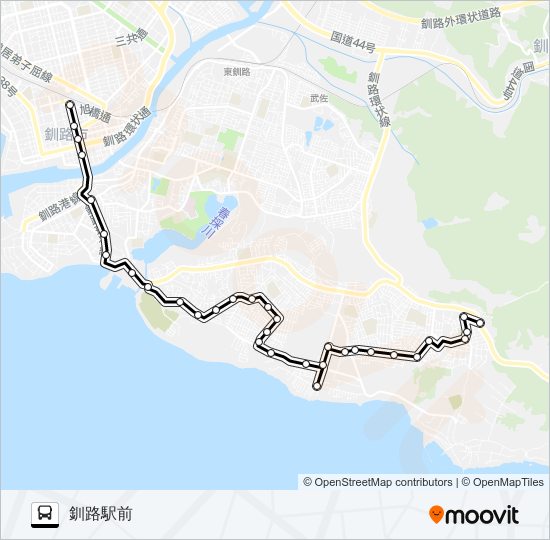 晴海線 バスの路線図