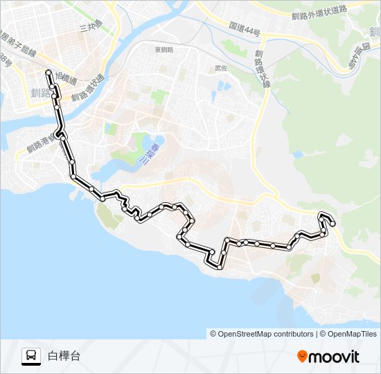 晴海線 バスの路線図