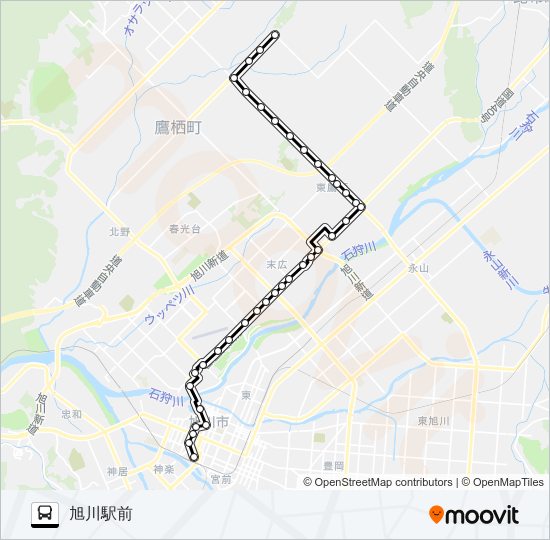 ７番 バスの路線図