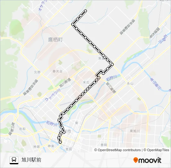 ７番 Bus Line Map