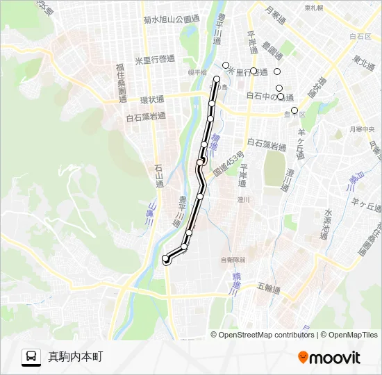 South 65 Bus Line Map