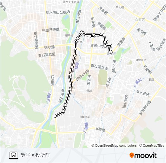 南６５ bus Line Map