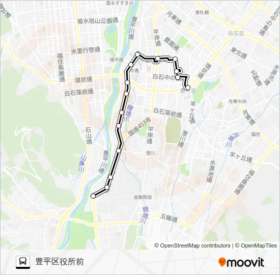 South 65 Bus Line Map