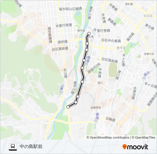 南６５ バスの路線図