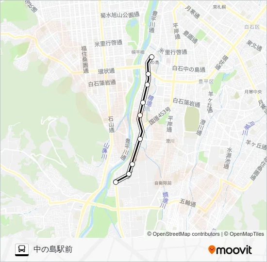 South 65 Bus Line Map