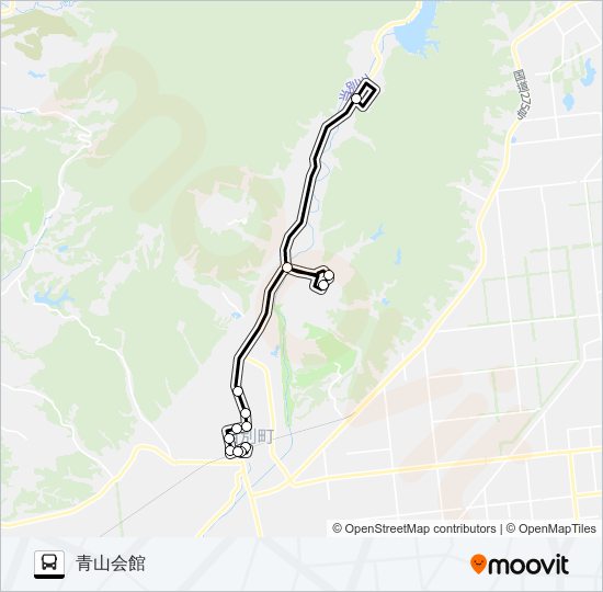 青山線 バスの路線図