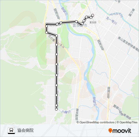 御料線 バスの路線図