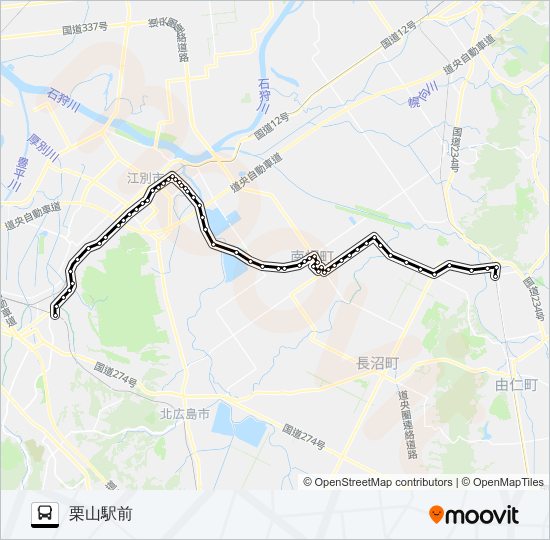 札幌代行線 Bus Line Map
