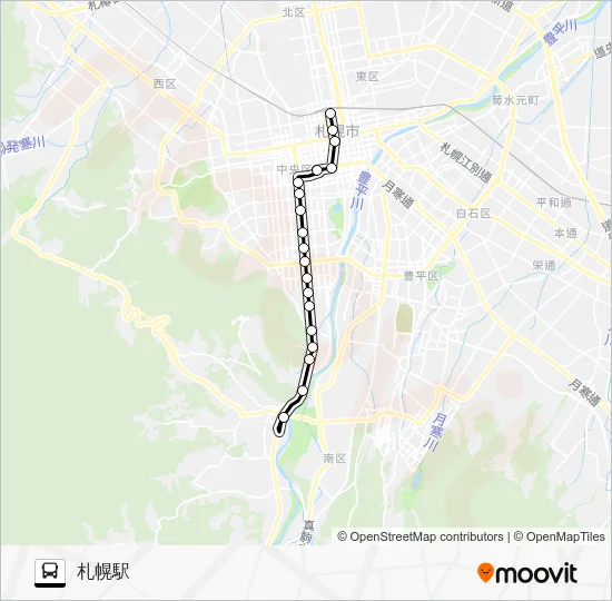 南５５ Bus Line Map