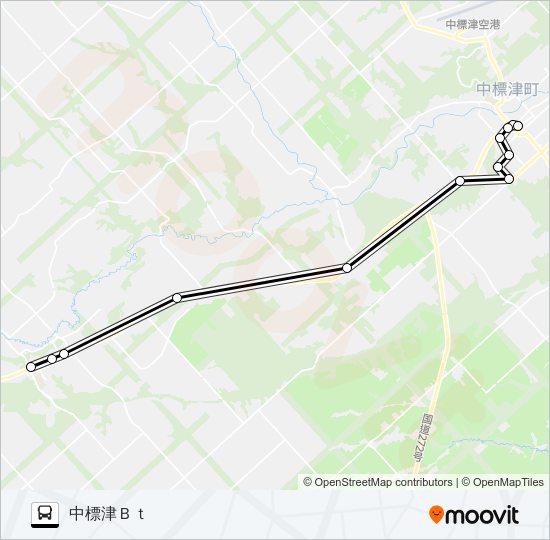 中標津計根別線［町立病院経由］ Bus Line Map