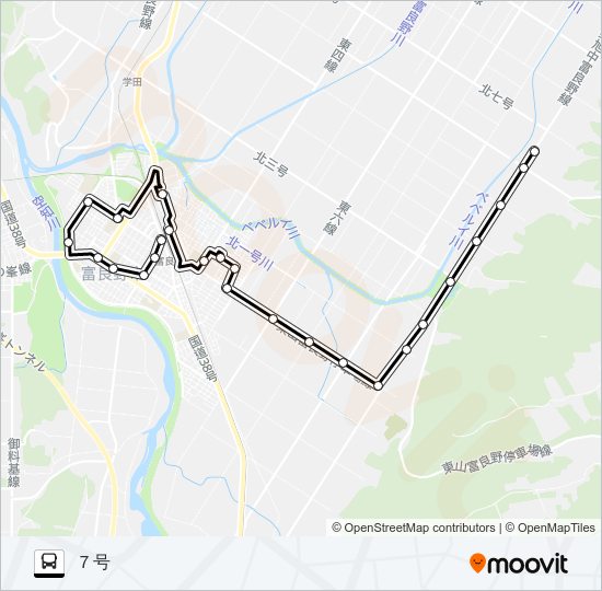 麻町線 Bus Line Map