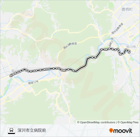 深川 Bus Line Map