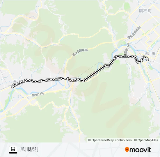 深川 Bus Line Map