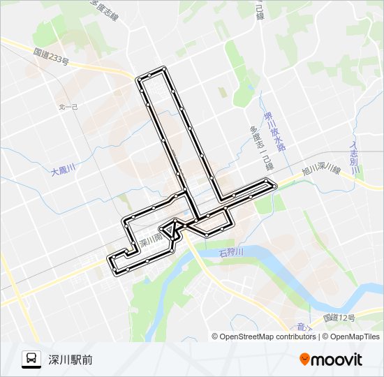 循環線 バスの路線図