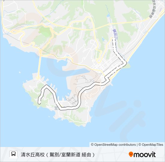 学生便 バスの路線図