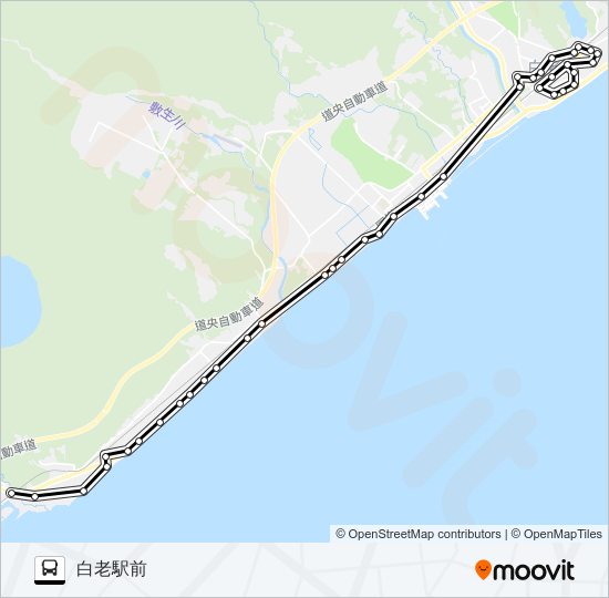 鉄南線 バスの路線図