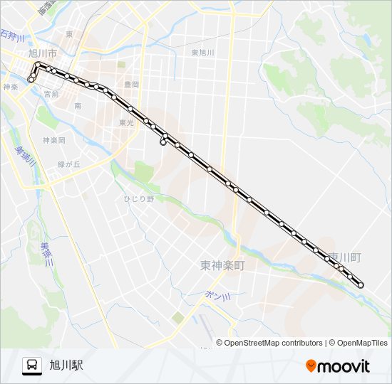 ６０番 バスの路線図