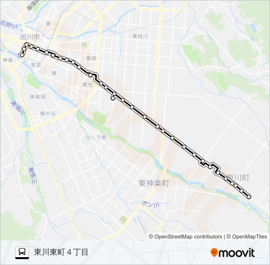 ６０番 バスの路線図