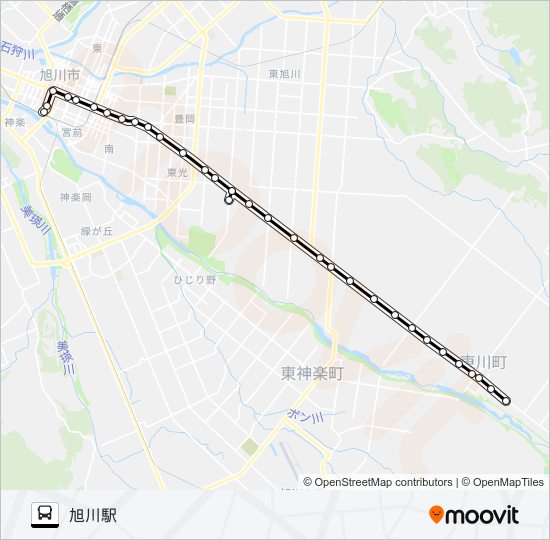 ６０番 bus Line Map