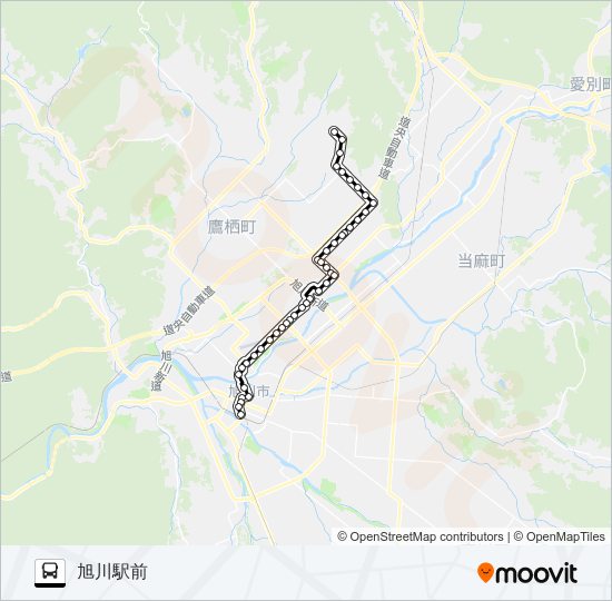 １２番 Bus Line Map