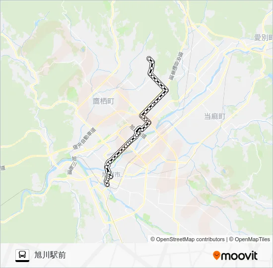 １２番 バスの路線図